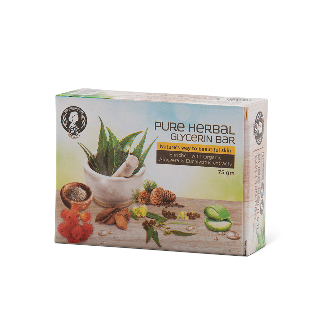 Pure Herbal Glycerine Bar - 75Gms