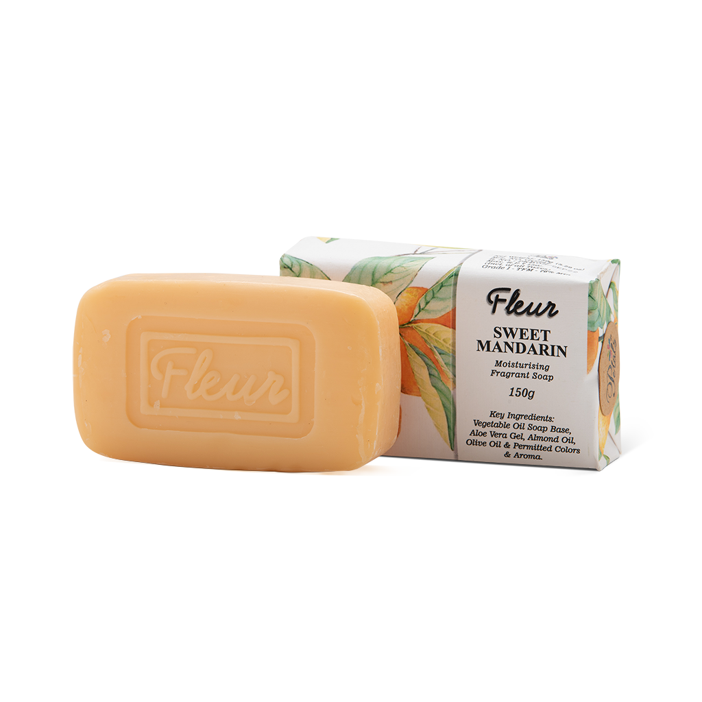 Fleur Sweet Mandarin Moisturizing Fragrant Soap 150gms