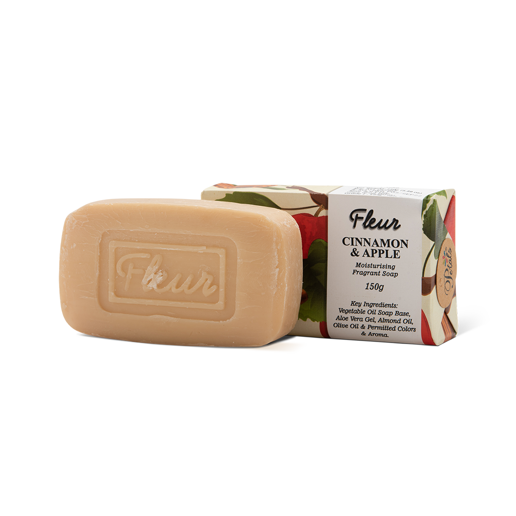 Fleur Cinnamon & Apple Moisturizing Fragrant Soap 150gms