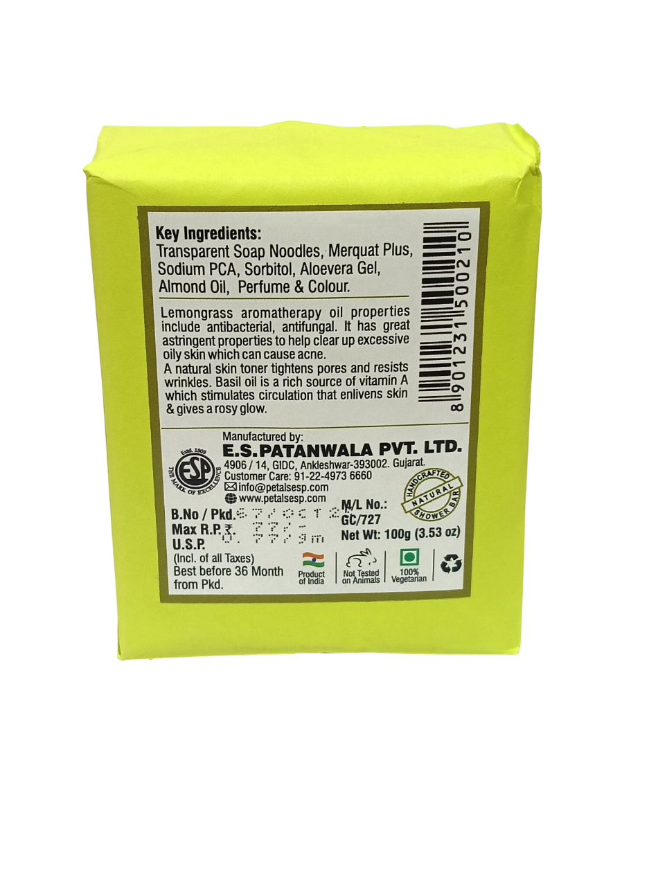 Lemon Grass & Basil - 100g (3.53 oz)