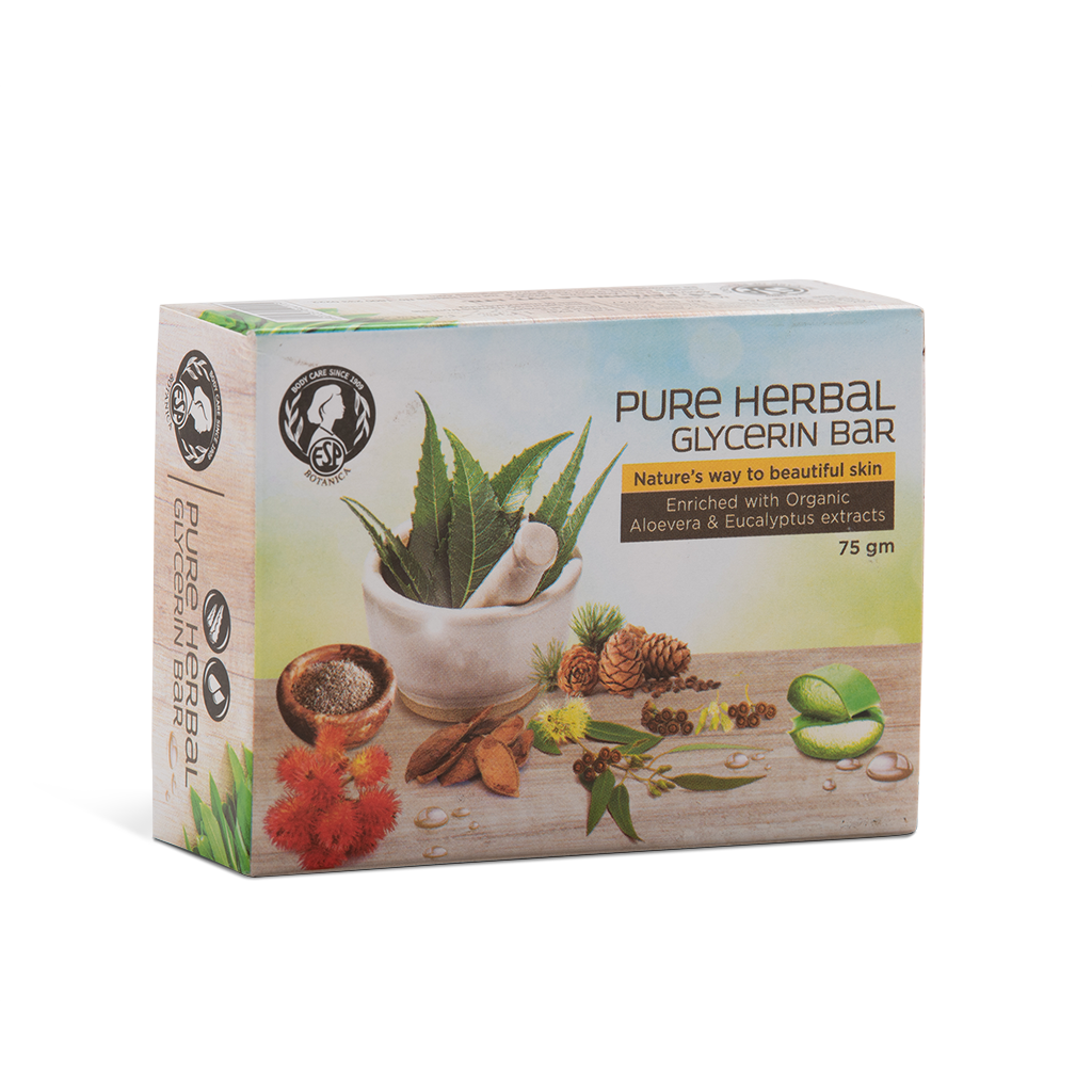 Pure Herbal Glycerine Bar - 75Gms