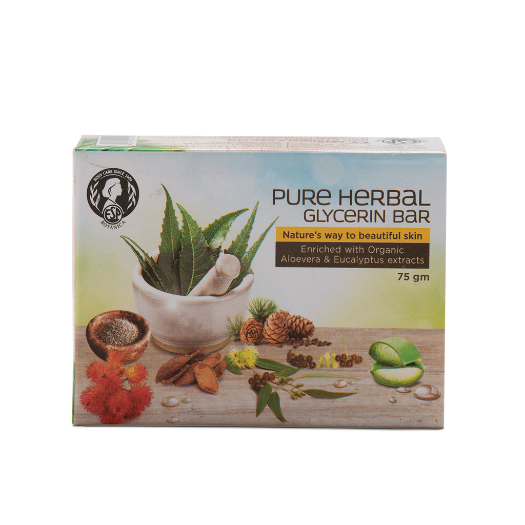 Pure Herbal Glycerine Bar - 75Gms