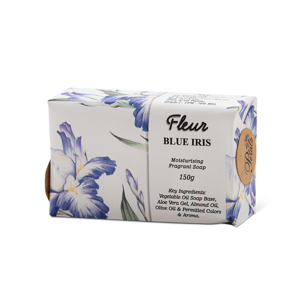 Fleur Blue Iris Moisturizing Fragrant Soap 150gms