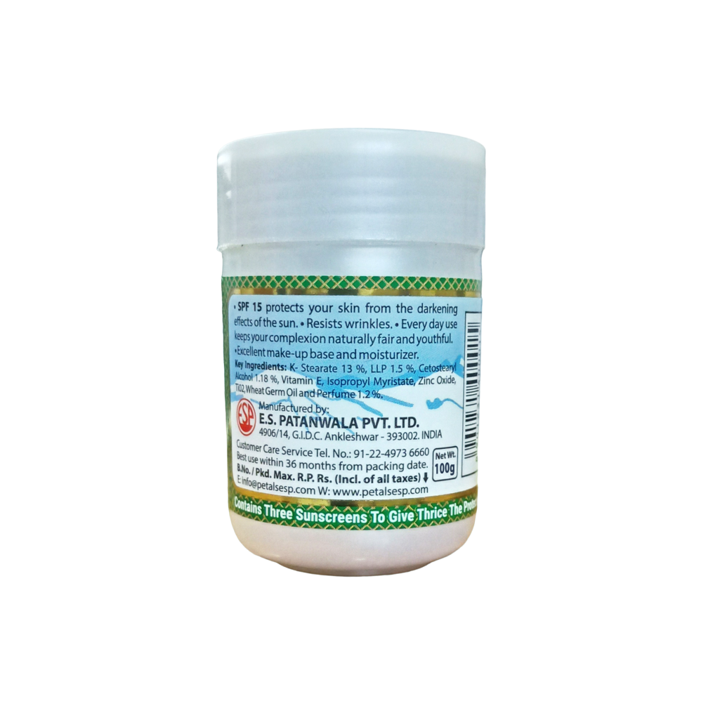 Afghan Snow with Vitamin E and Sunscreens - SPF 15 - 100gms