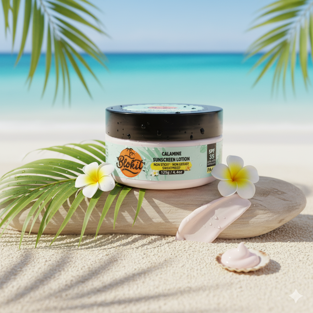 Petals Blokit SPF 35PA++ Calamine Sunscreen Lotion 125g (4.4oz)