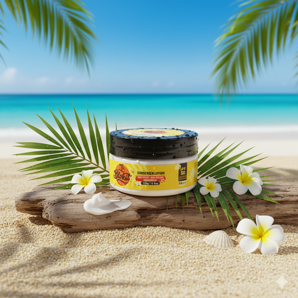 Petals Blokit SPF 50PA++ Sunscreen Lotion 125g (4.4oz)