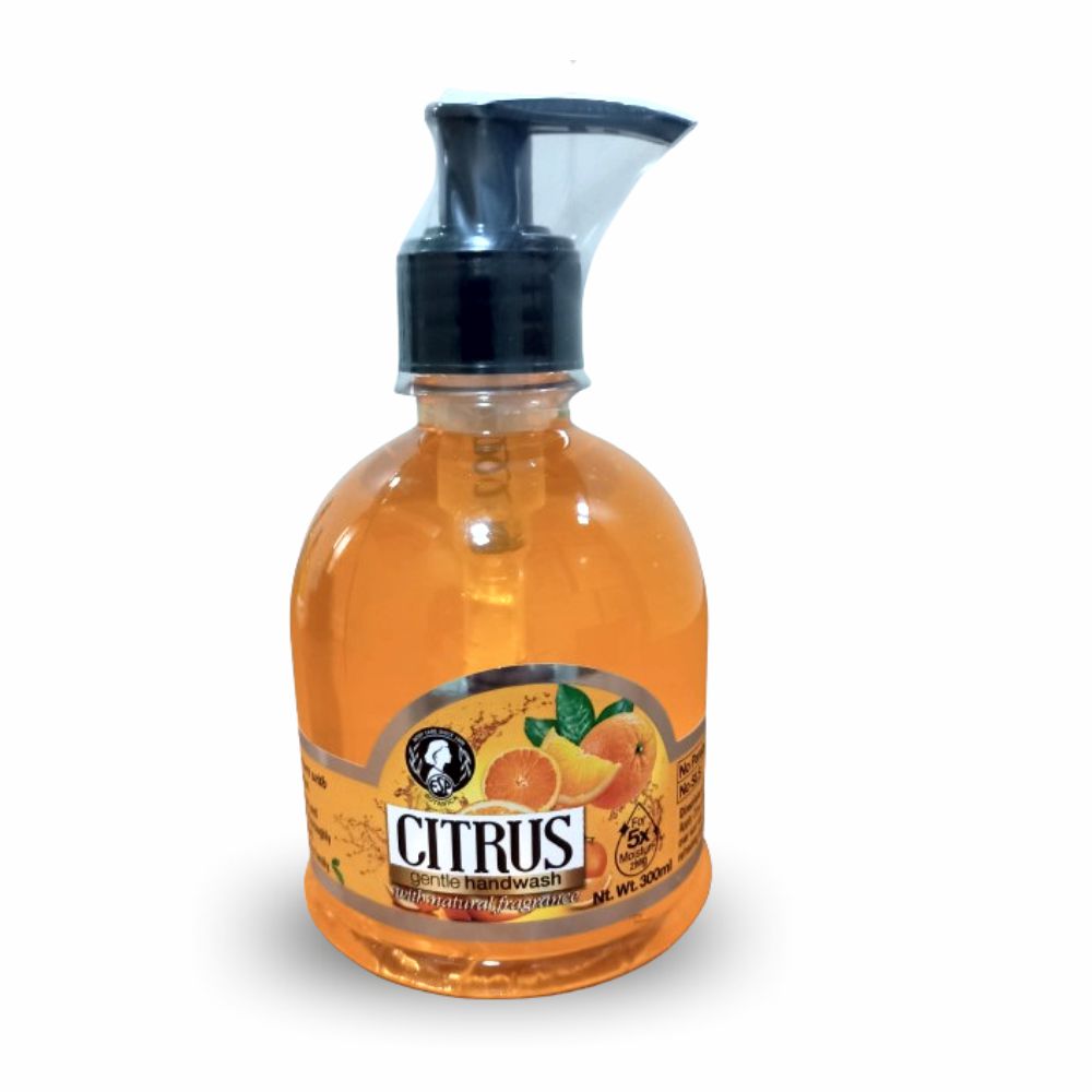 Citrus Gentle Hand Wash (Orange & Sweet Lemon Oil) - 300ml