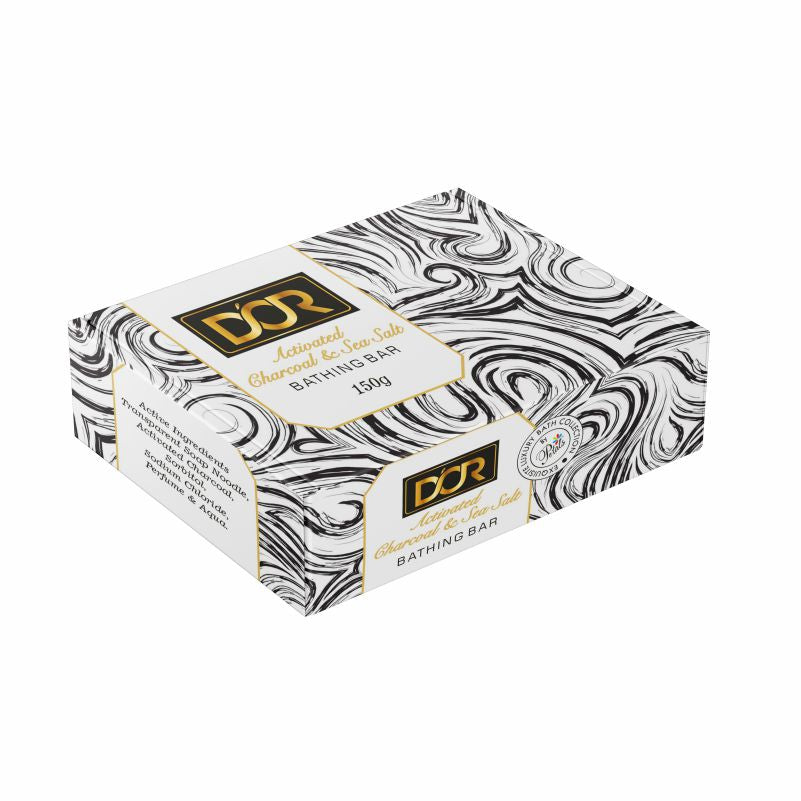 Dor Activated Charcoal & Sea Salt Bathing Bar - 150 Gms