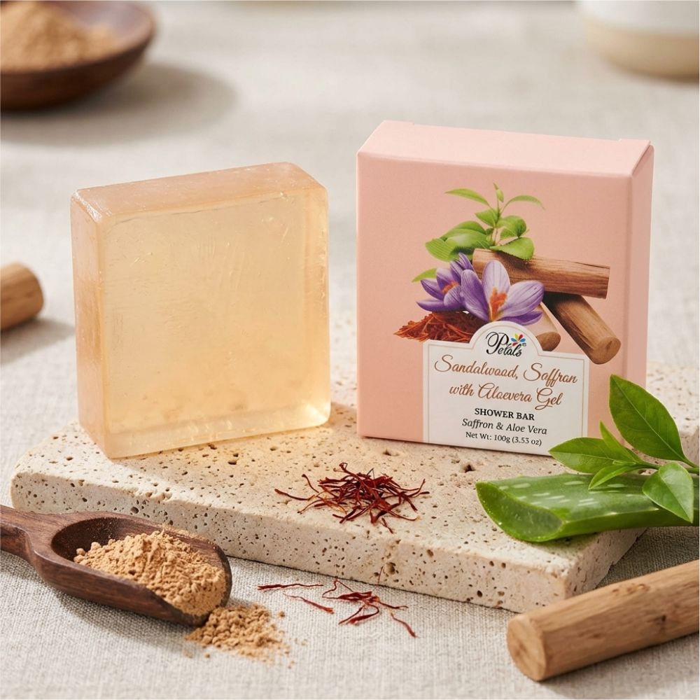 Sandalwood, Saffron with Aloevera Gel - 100g (3.53 oz)