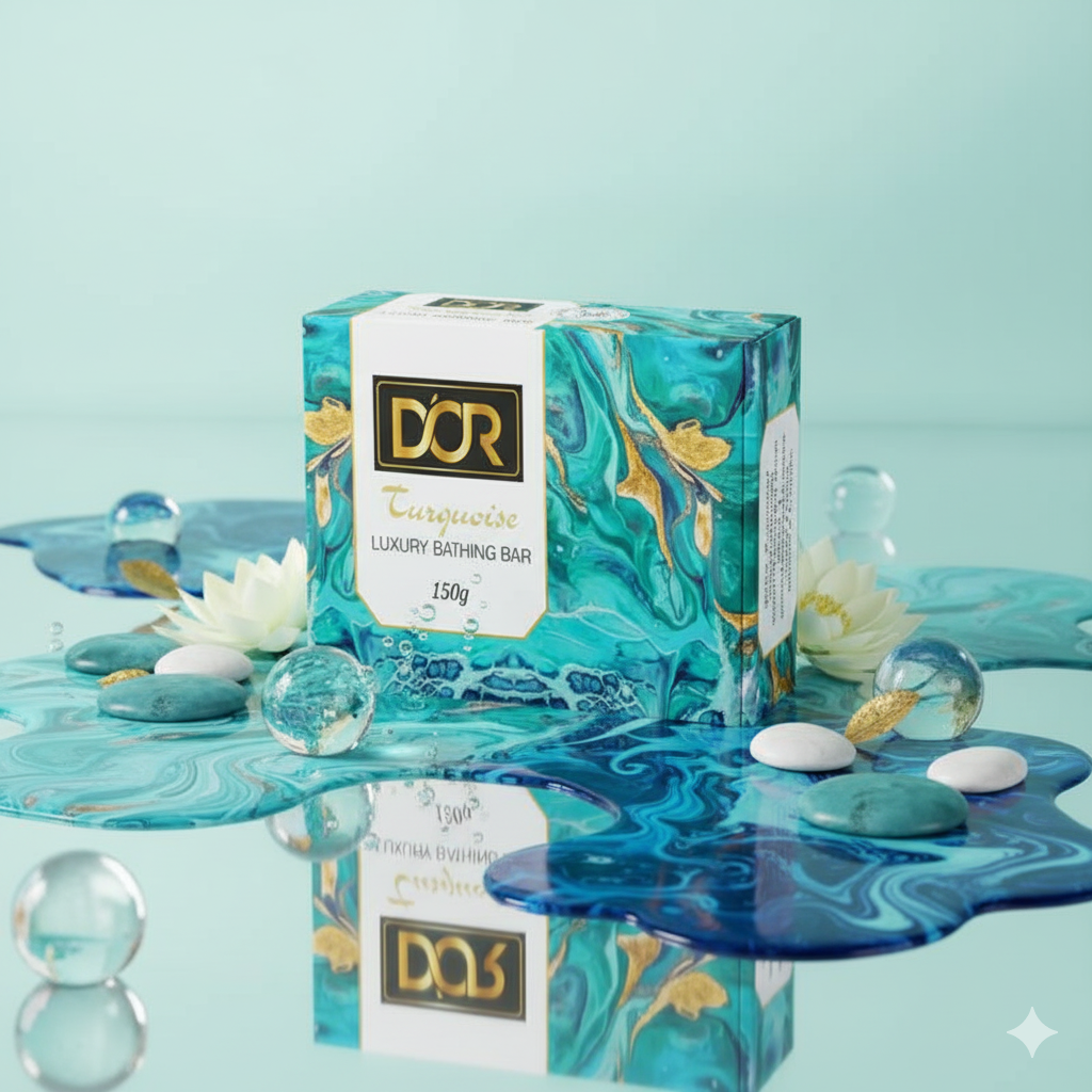 Dor Turquoise Luxury Bathing Bar - 150 Gms